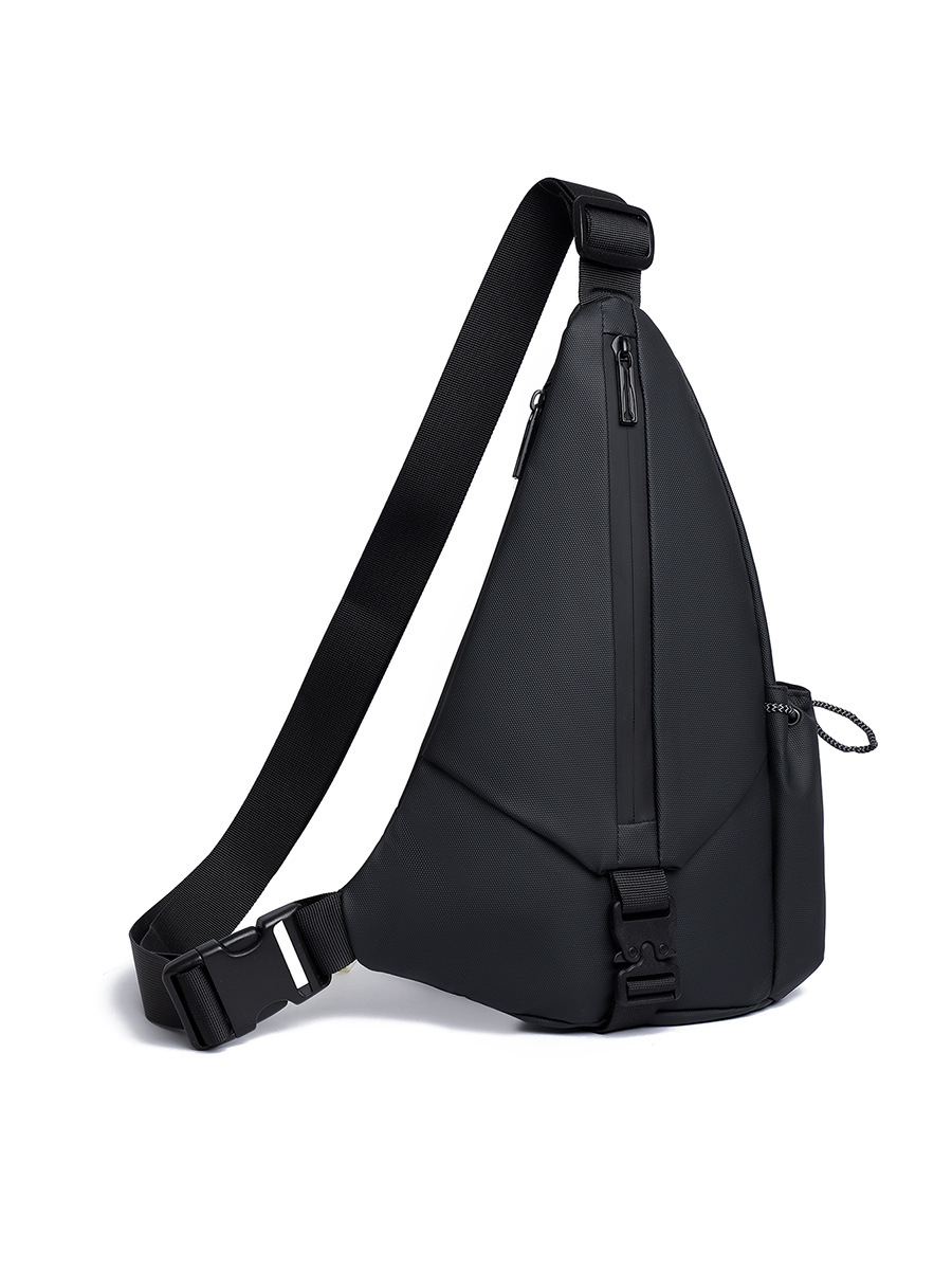 Bolso de pecho para hombre de gran capacidad 2024 nueva moda casual película impermeable bolso diagonal hombro pequeño mochila de viaje marea