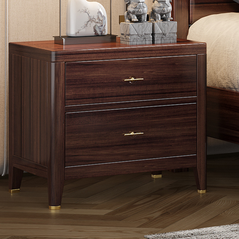 Nueva cama china de madera maciza de madera negra de 1,8 metros cama doble moderna simple de madera maciza doméstica almacenamiento de presión de aire cama de boda