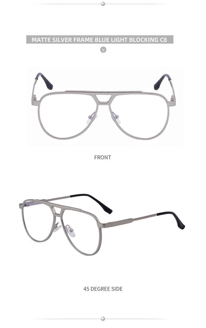 Steampunk Piloten-Sonnenbrille Oval für Herren 2026 Luxusmarke Vintage Punk Metall Outdoor Sonnenbrille für Männer Trendige Doppelbalken-Brille – Detail 22