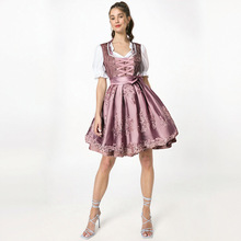 跨境黑啤酒节服装成人女德国叮咚服酒娘宫廷款巴伐利亚传统名族服