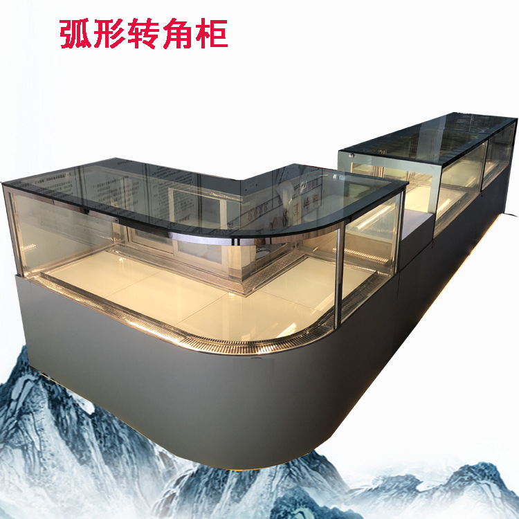 异型冷柜 非标弧形转角柜 保鲜冷藏柜 蛋糕展示柜   L型商用冷柜
