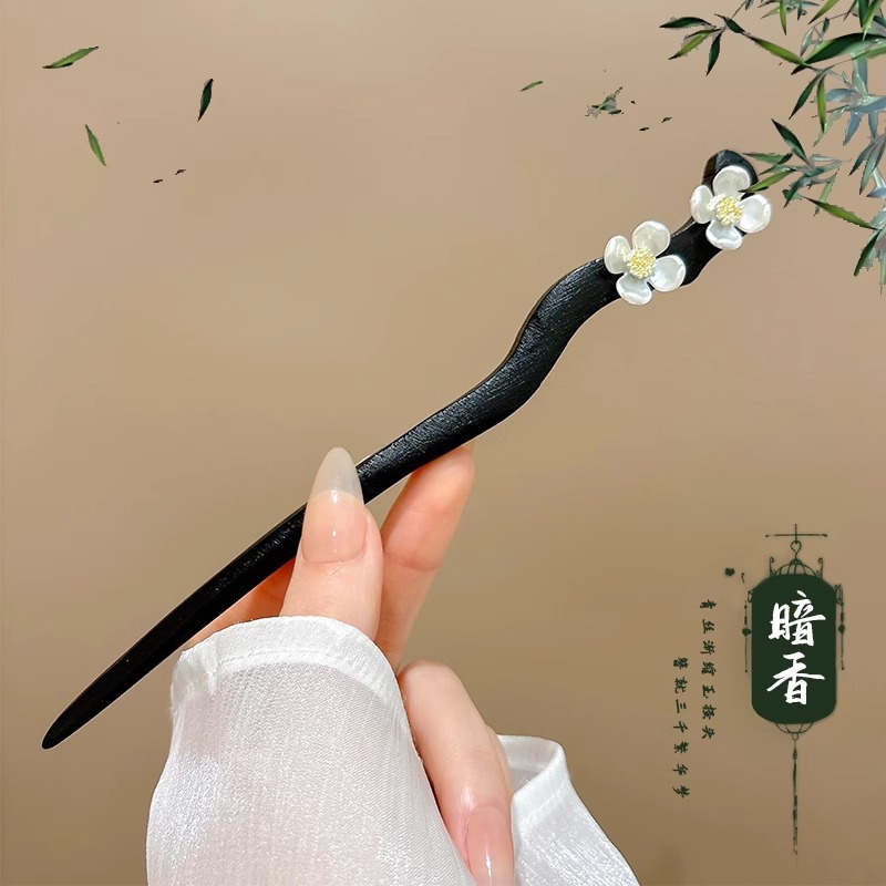 Sensitividad de alto nivel de movimiento de flujo, pinzas de cabello para mujeres nuevas orquídeas de estilo chino, pinzas de cabello de estilo antiguo, vestidos chinos, joyas de cabello, cheongsam, toques de cabeza