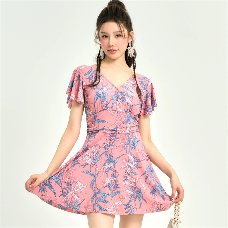 Summer swimwear for mother for swimming, fitted, for middle age, 2024 years
