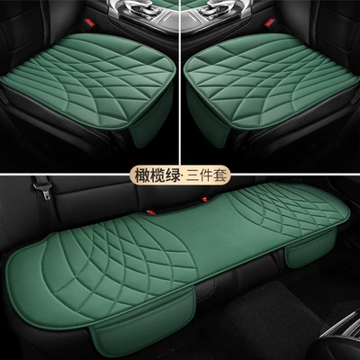 Seat cushion, seat cover – Saddle Seat Cushion, Four-Season Car - three-piece-set-olive-green-split-head