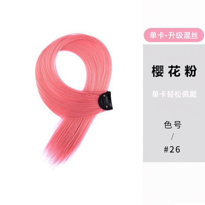 Extensión de Cabello Invisible con Clip de Fibra Sintética de Alta Temperatura para Extensión y Mechas de Cabello