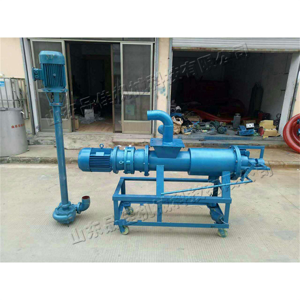 绞龙式养殖场用抽粪机 移动干湿两用吸粪泵 粪便自动提升清理机