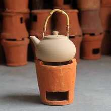 鼓炉炭炉小号 工夫茶炉 手工红泥炉 茶炉 火炉碳炉风炉砂挑红泥炉