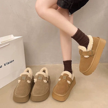 ��ײ���ЬŮ2025�궬���¿�ӽq�Ӻ�ѩ��ѥ�⴩������ůëë��Ь