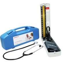 鱼跃保健盒A型 水银台式血压计加听诊器 上臂式台式血压测量仪