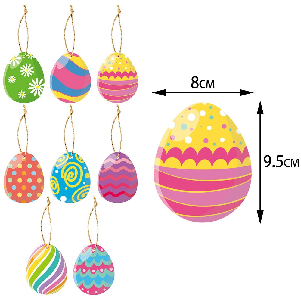 Nuevo Pascua decoración huevo colgante adorno conejo carnaval fiesta decoración huevo pequeña etiqueta colgante