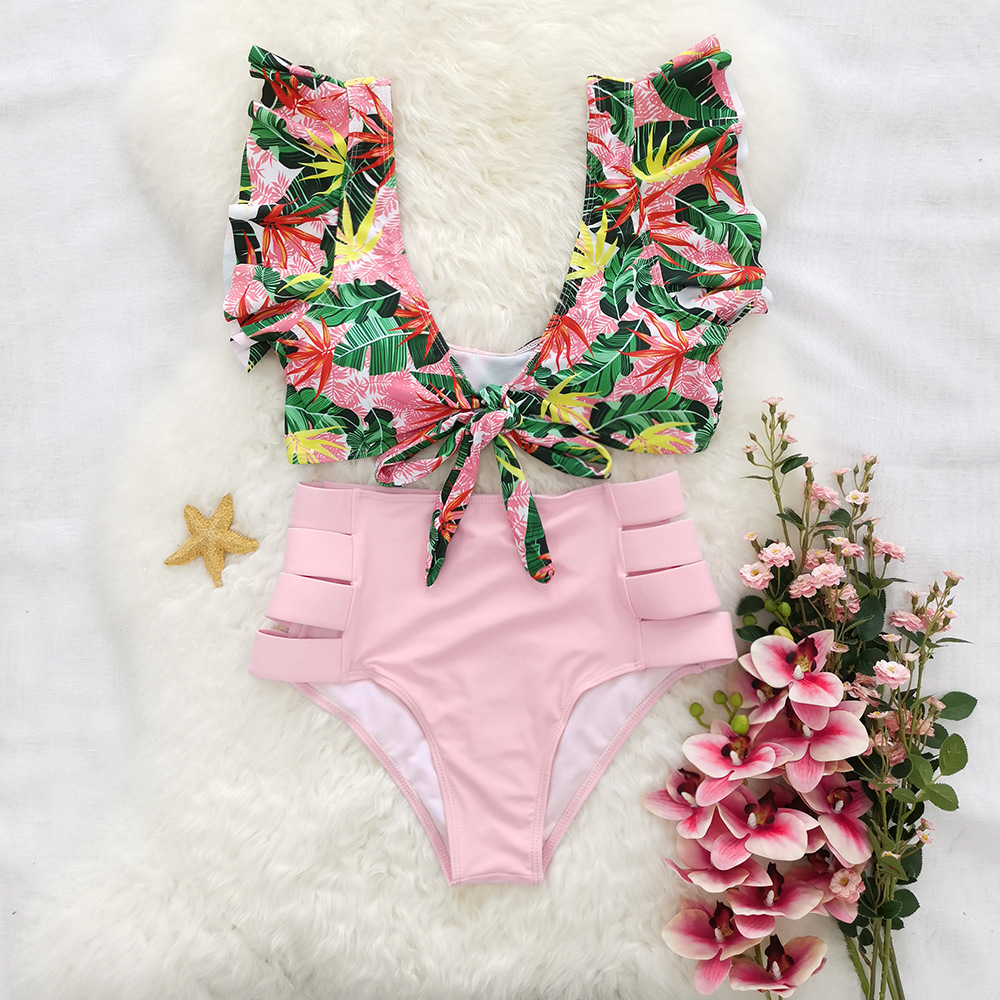 154g Weight Comfort Feel Of Sensation Women's Ditsy Floral 2 Piece Set Bikinis