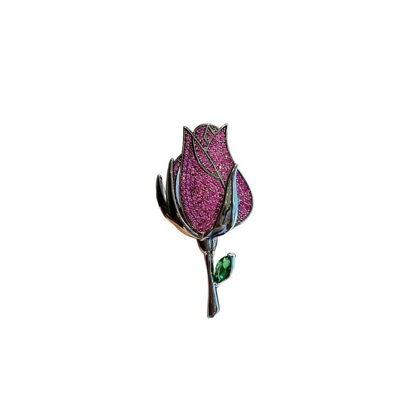 Luxe tulp broche voor dames niche ontwerp antislip speld accessoire_voghion.com