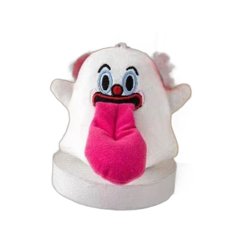 Halloween lindo ángel fantasma bolsa de felpa colgante dinero monstruo mochila llavero colgante muñeca muñeca muñeca