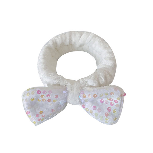 Korean style new bow sequin headband ladies face wash SPA sports internet celebrity fashion hair accessories wholesale