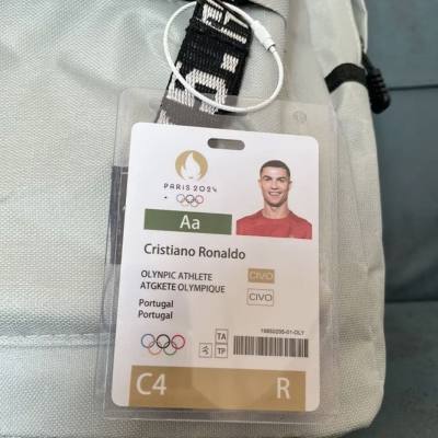 Messi Football Star Card School Bag Pendant Athlete's Participation Card Game Peripheral Participation Card Pendant Classmate Gift