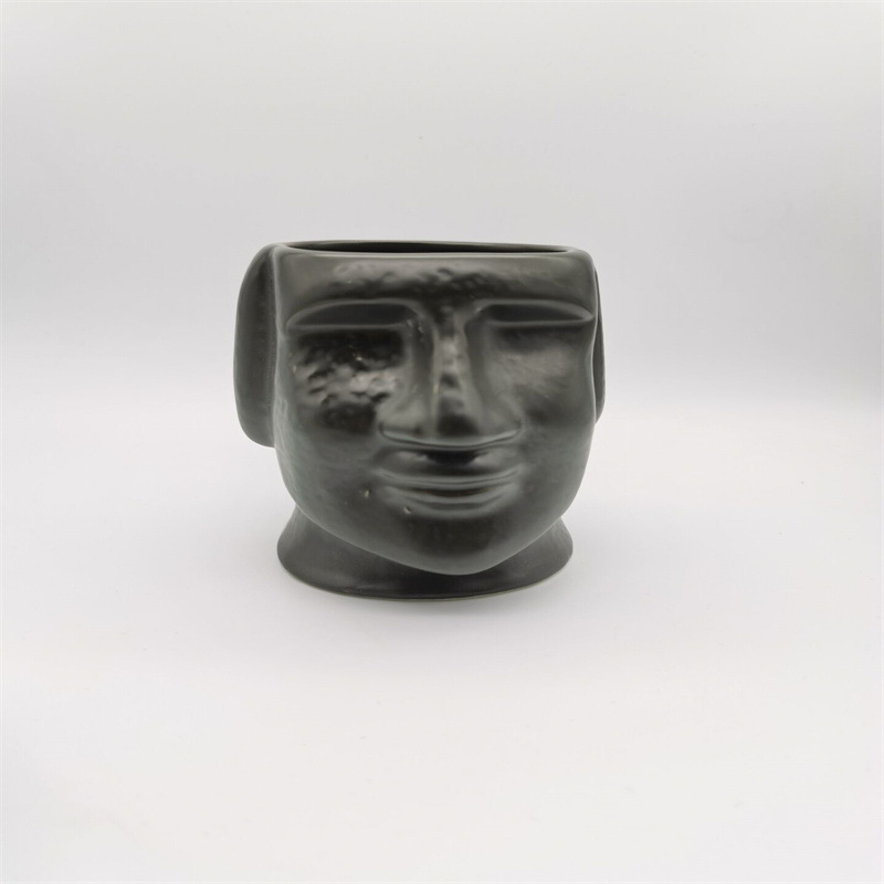 Creative Stone Portrait Coffee Mug Large Capacity Ceramic Cup_voghion.com