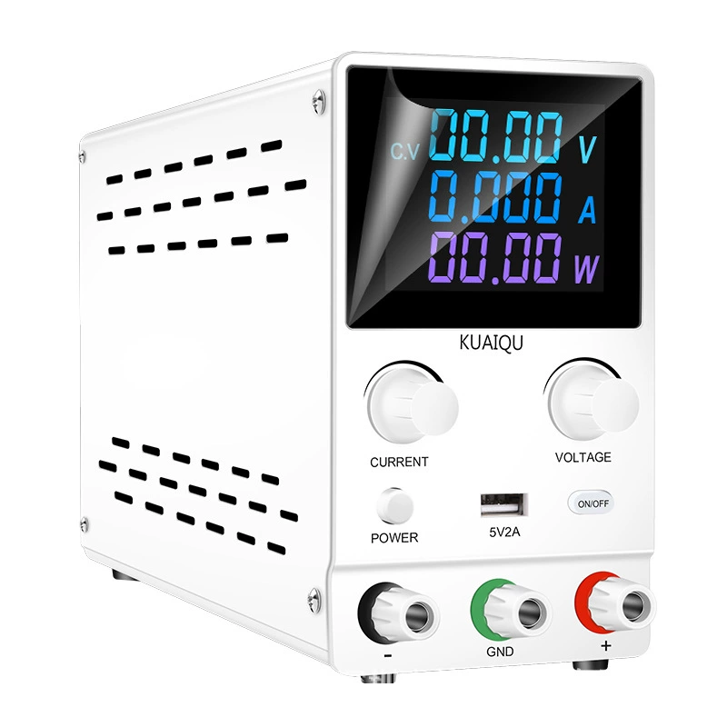 Adjustable power supply, laptop, encoder, 30v, 10A