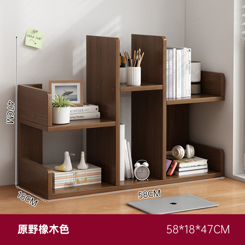 Estante de escritorio, escritorio de almacenamiento, estante de almacenamiento, estante de escritorio, estante de escritorio pequeño, dormitorio de oficina, estante simple multicapa