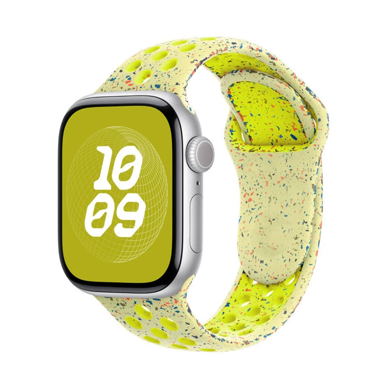 Двухцветный силиконовый браслет Nike S9 подходит для Apple iWatch6789se спортивный Ultra2