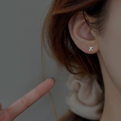 925 Silver Needle Earrings for Women,  New Trendy and Unique Design, High-end Sense, Instagram-style Earrings, Ear Hole Nurturing, Small and Cute Eardrops