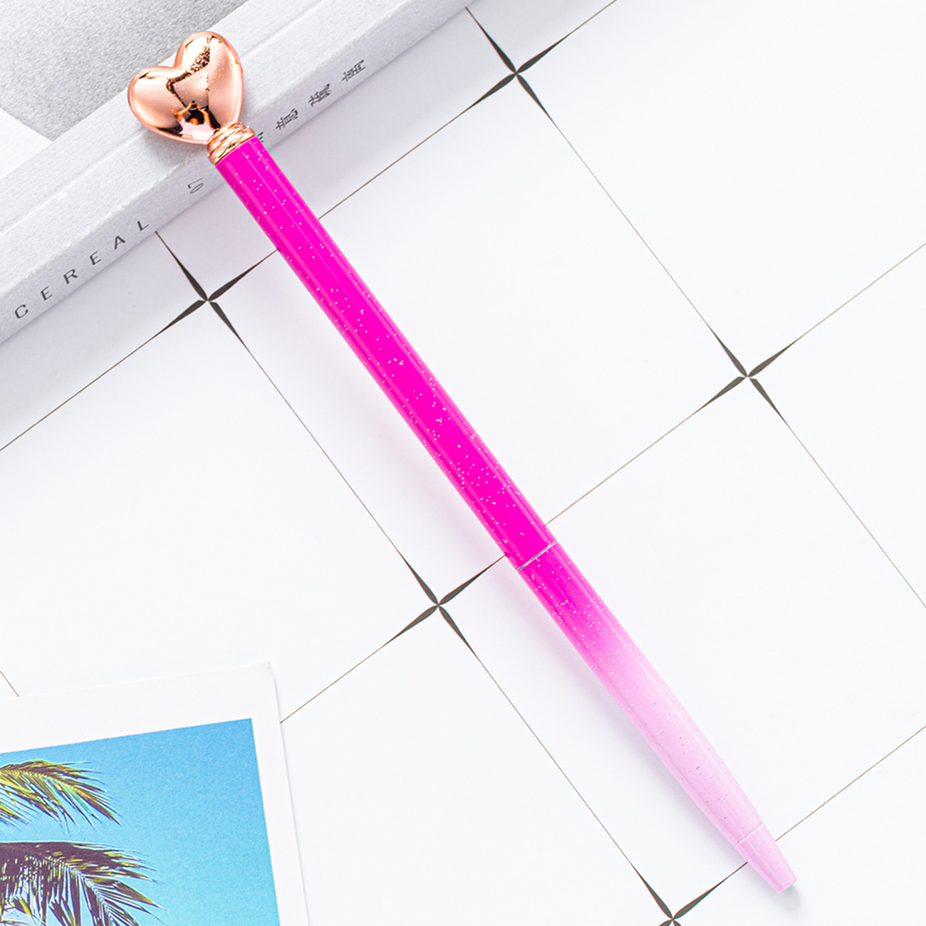 Amor en forma de bolígrafo al por mayor bolígrafo de metal creativo regalo publicitario impresión LOGO amor bolígrafo