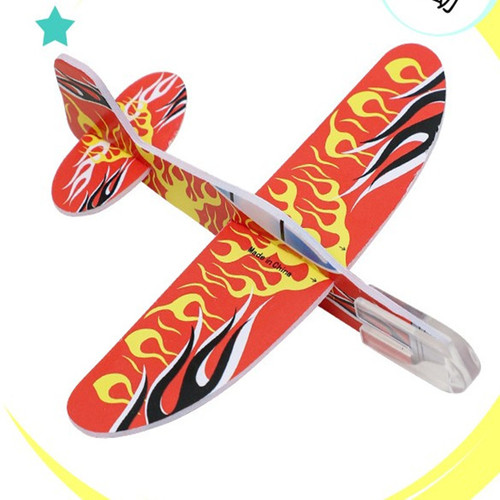 Magic Hand Throwing Boomerang DIY Foam Assembly Airplane Model Parent-Child Interactive Toy Gift