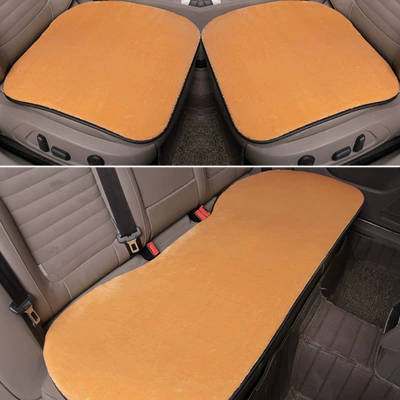 Wool pad Seat Cushion Cover - standard-camel-three-piece-suit