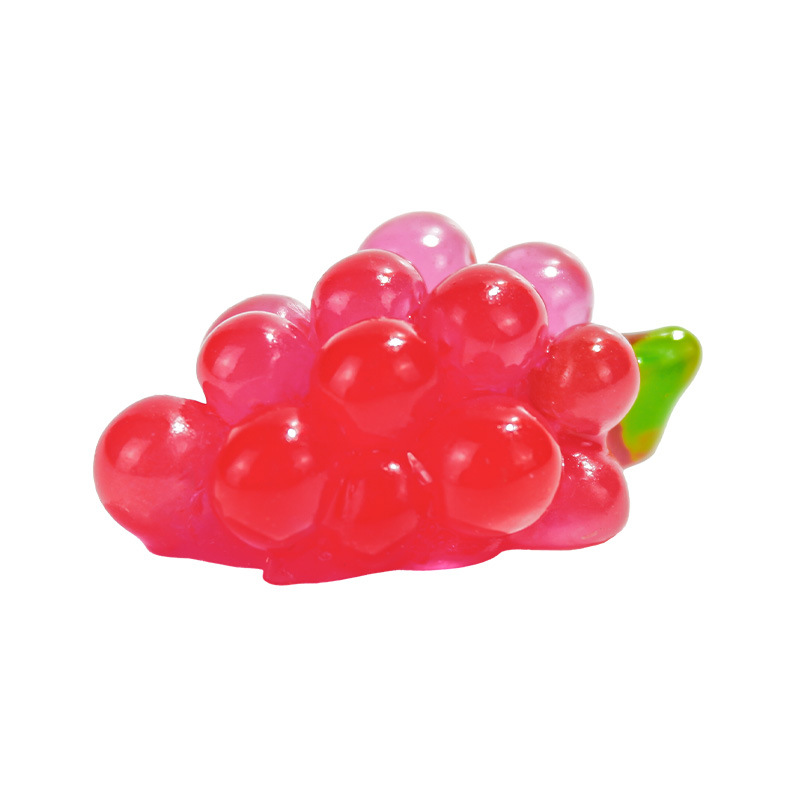 Joyas de bricolaje hechas a mano de frutas grandes Simulación tridimensional luminosa de dibujos animados lindo Douyin explosión bolso ciego llavero colgante