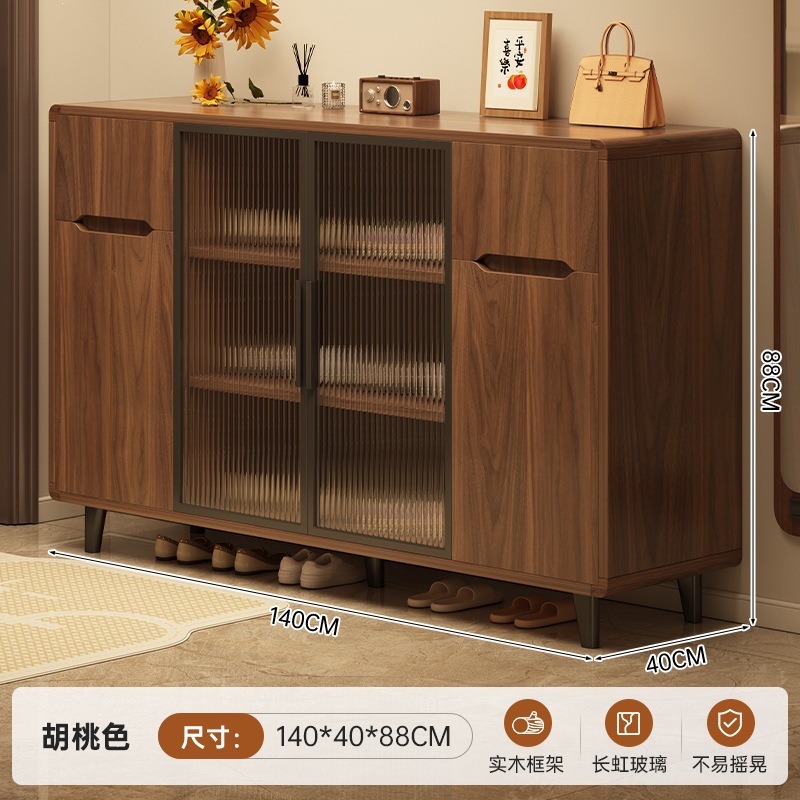 Fábrica directa de madera sólida gabinete de comedor 2026 nuevo gabinete de café doméstico de la sala de estar tronco de madera viento gabinete de té esquina