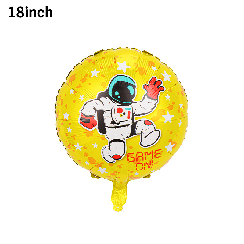 Cosmonauta cohetes globos cosmos tema piloto de globo niño decoración de cumpleaños globo de película de aluminio