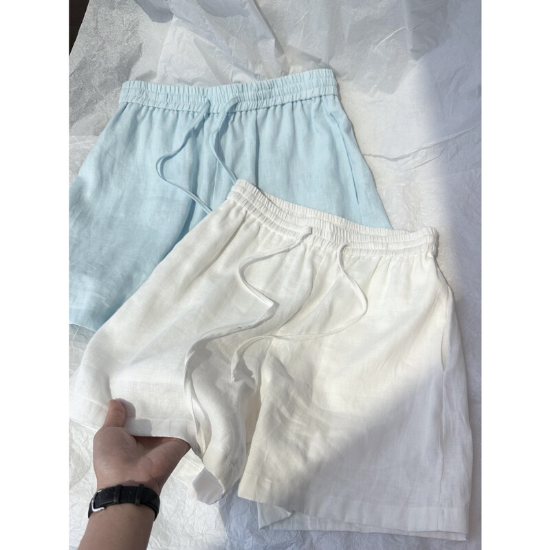 Summer's Super Stylish Thin White Wide-Leg Shorts for Women, Linen 2026 Trendy Straight Casual Mid-Length Shorts Summer's Super Stylish Thin White Wide-Leg Shorts for Women, Linen 2026 Trendy Straight Casual Mid-Length Shorts