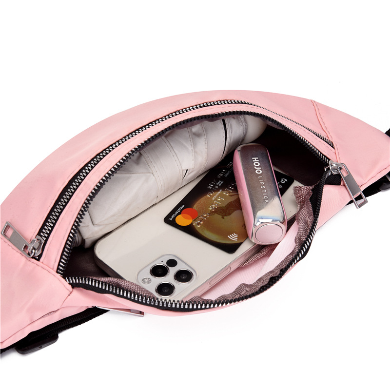 Entrega de una sola pieza Nuevos Deportes corriendo bolso de la cintura de las mujeres simple de moda de color sólido bolso de hombro de las mujeres del logotipo impreso crossbody bolsa de pecho