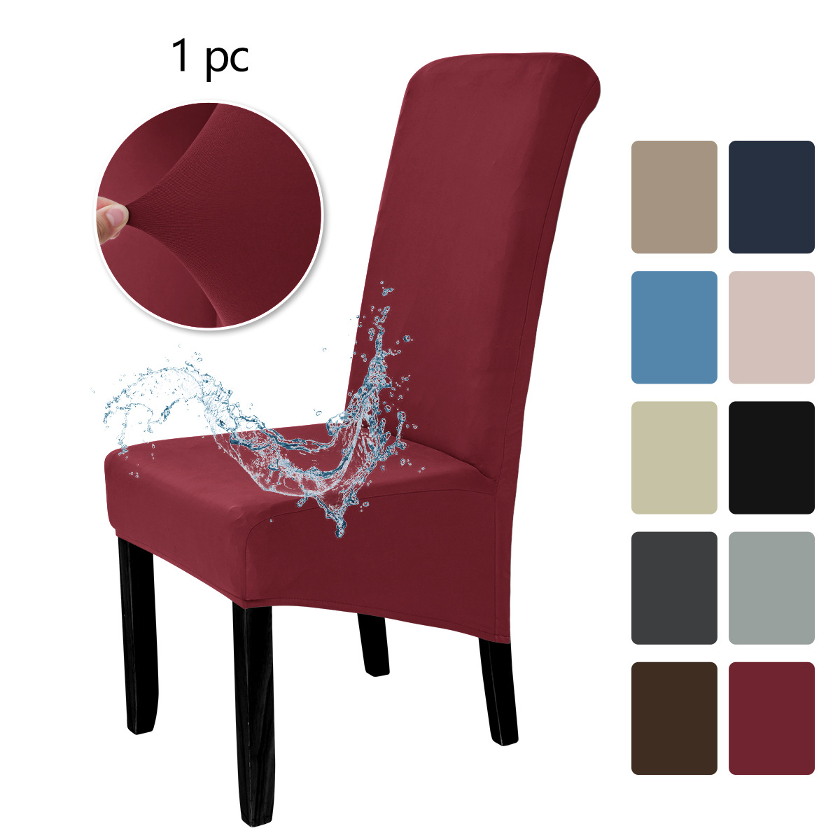 Transfronterizo elástico seda de leche cubierta de silla impermeable para aumentar la cubierta de silla de respaldo alto Aliexpress TEMU cubierta de silla spot