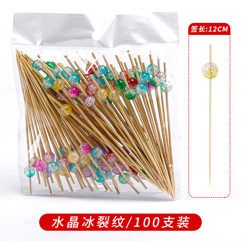 Palillos Creativos de Bambú para Fruta Decorativos para Cócteles y Sándwiches image 129