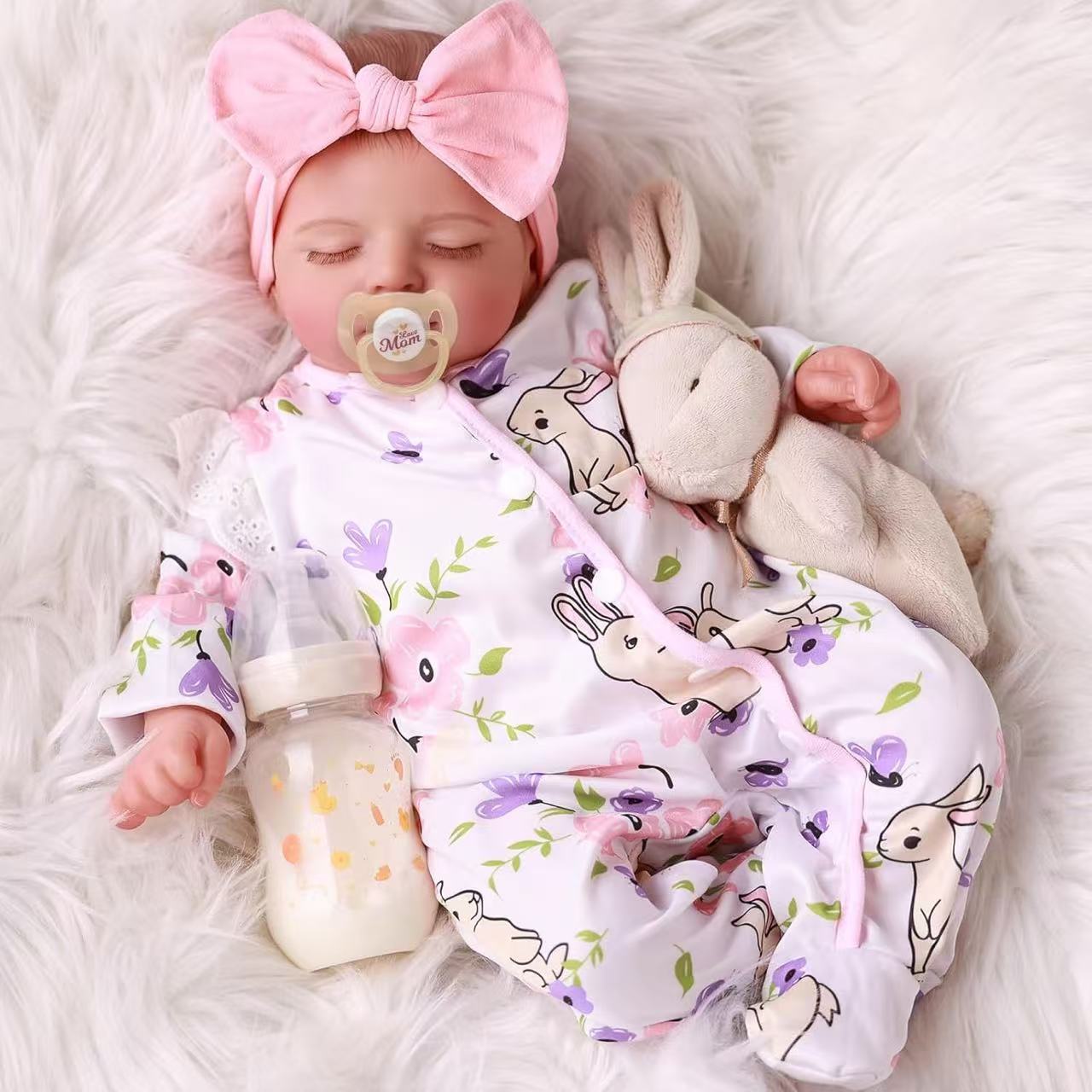 Muñeca Reborn Realista de 18 Pulgadas, la Más Vendida de Amazon, Rosalie, Suministro para Comercio Electrónico Transfronterizo
