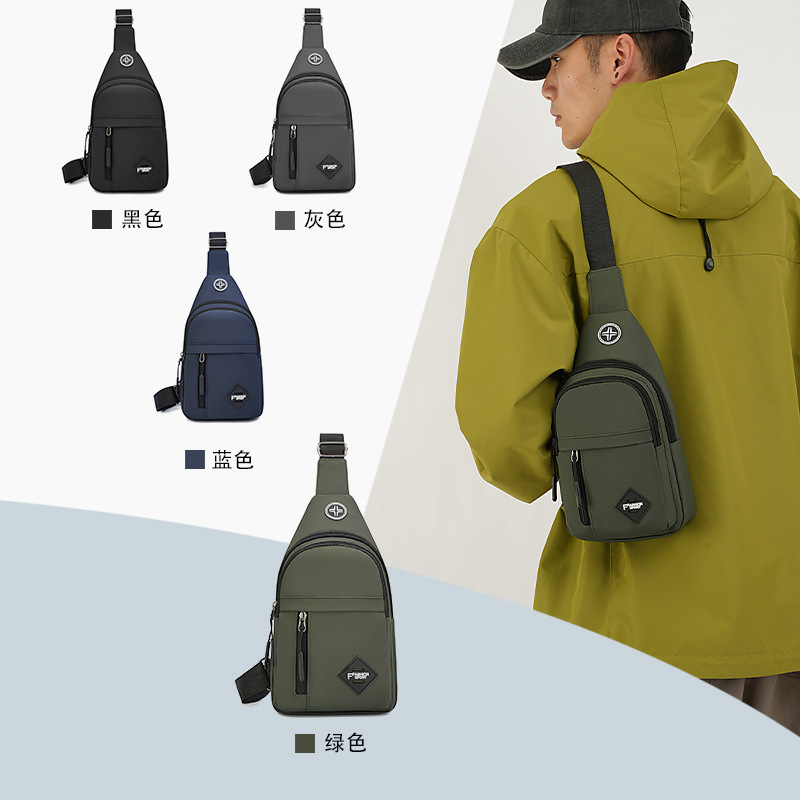 Bolso de pecho para hombre de negocios, comercio exterior, nuevo bolso de mensajero de hombro deportivo de ocio de todo fósforo, bolso de hombre de ciclismo al aire libre de la marca de moda