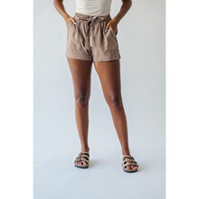 B 24291 Linen High Waist Shorts ��������̿� �羳ŷ��