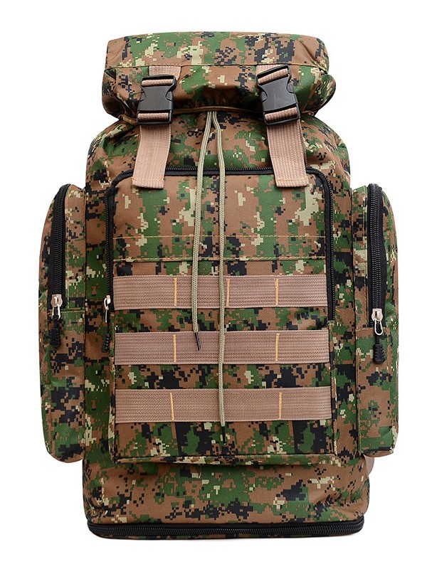 70L bolsa de montañismo de camuflaje impermeable de gran capacidad mochila táctica de ocio deportes al aire libre senderismo mochila