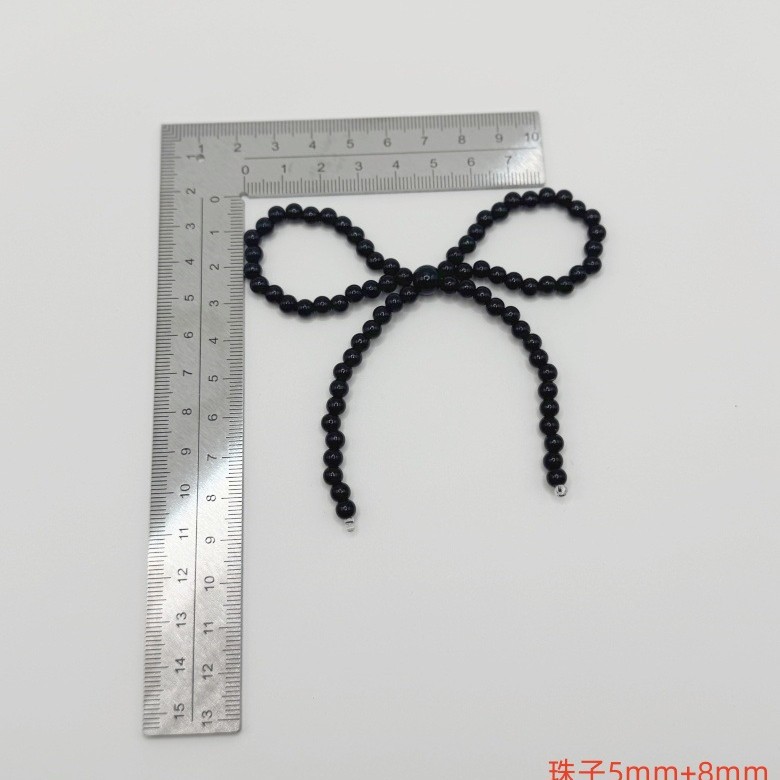 Lazo de perlas de encaje francés, sensación de alta calidad, pequeños accesorios de decoración de viento fragante, bolsos de lazo, accesorios de equipaje, accesorios