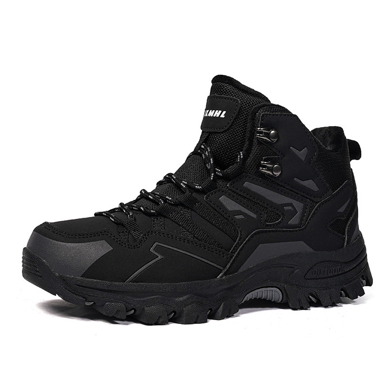 Otoño y invierno, zapatos de montaña de algodón para mujeres, pareja, montaña, senderismo de fondo, deporte de invierno, calentamiento más grueso.