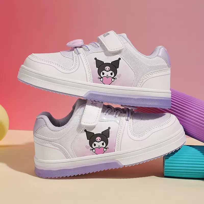 秋冬季公主亮灯板鞋 时尚女童鞋子防滑LED灯鞋女孩卡通闪光童鞋