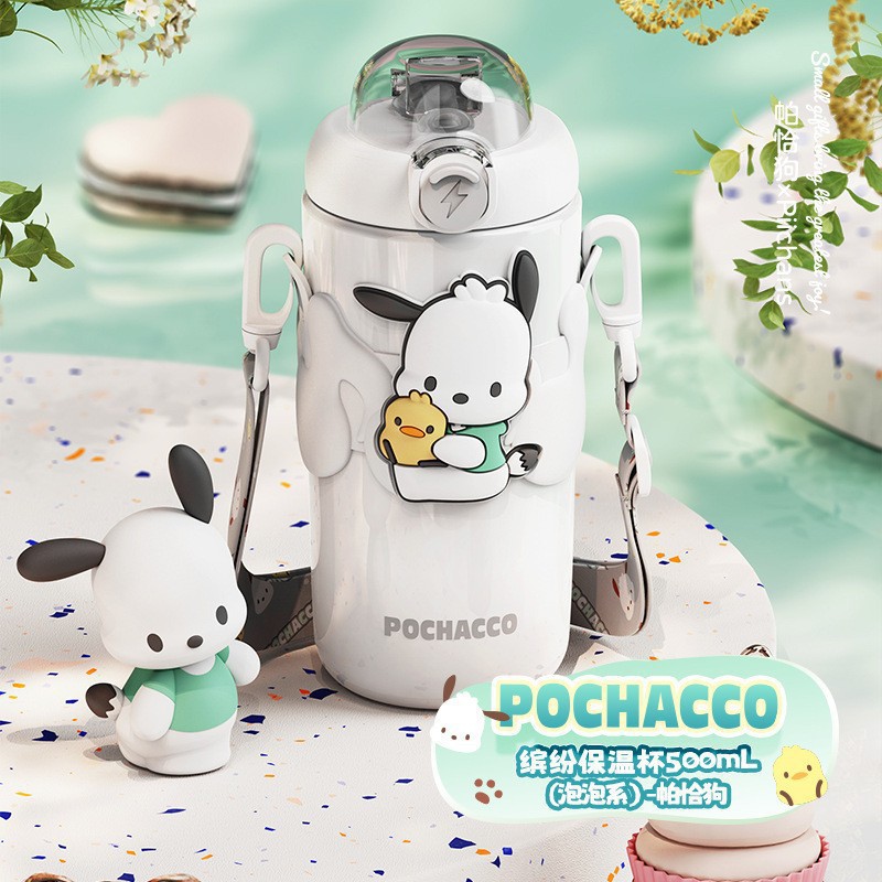 Sanrio coolomi taza de agua para niños taza de termo para estudiantes para niñas de la escuela 316 hervidor de agua de calidad alimentaria niñas