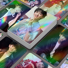 Left Qi Huan Laser Mini Card 55 Pieces TF Gen 3 Single Character High Definition Instant Photo Rounded Corner Collection Lomo Card