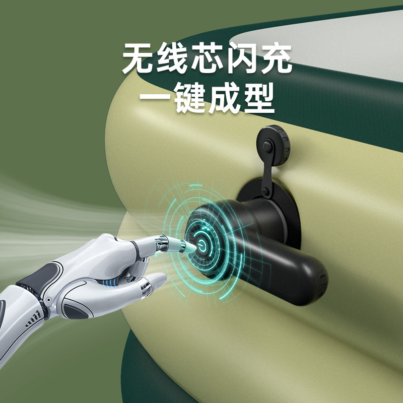 Automatic inflatable handheld street swimming pool