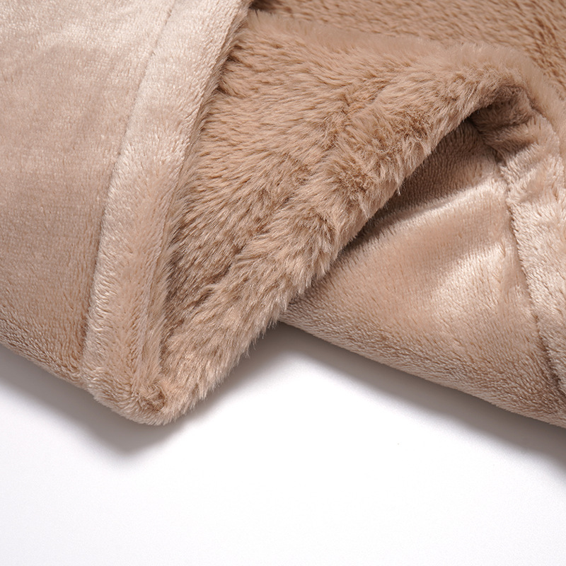 Bebé de peluche cálido con cuatro piezas de brida, manta de peluche, manta de doble capa, manta de recién nacido, manta pequeña para bebés image 4