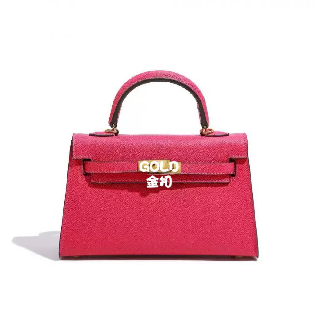 Hebilla de oro rosa roja / 22x7x14