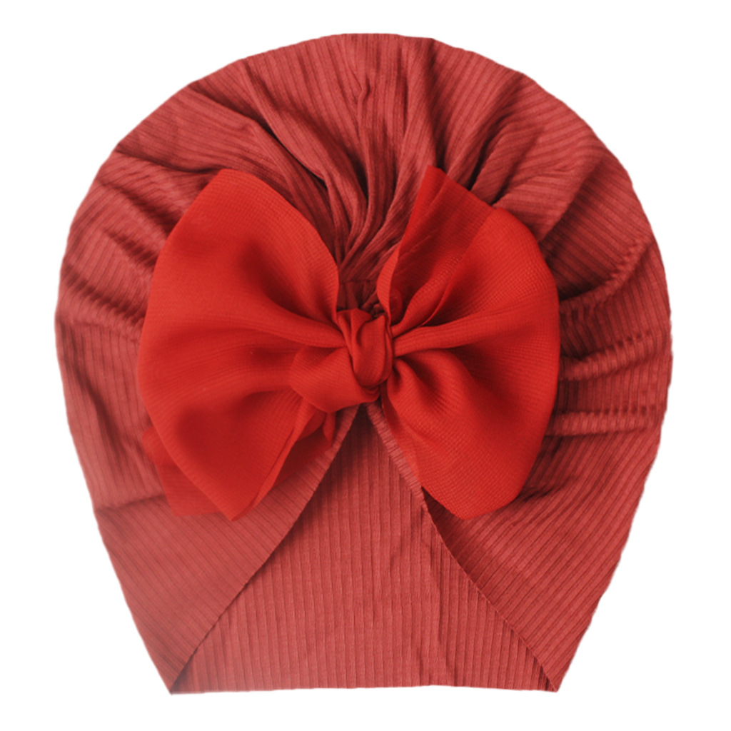 Children Unisex Fashion Solid Color Bow Knot Baby Hat display picture 11
