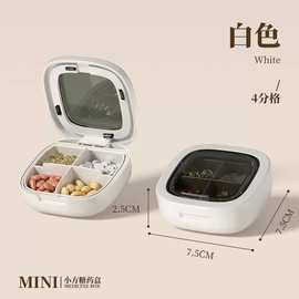 药盒便携药品分装收纳盒随身迷你小分格一日三餐密封装药片分药盒