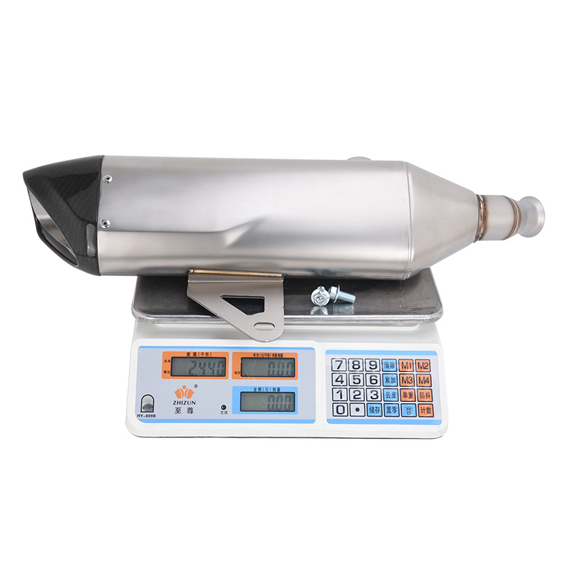 Suitable for ZONTES motorcycle scooter Zongsheng 368G DMEK exhaust pipe tail section 26-27 titanium alloy front section