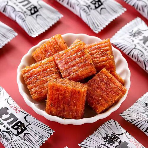 Mama's Famous Large Knife Meat 200g Nostalgic Vegetable Snack, Internet Famous Gluten Stick Snack, Leisure Food, Spicy Stick Sheet